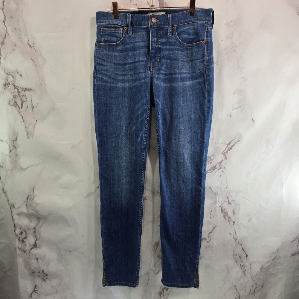 Madewell Jean Women 28 9 Inch High Rise Skinny Side Slit Bonita Wash Medium